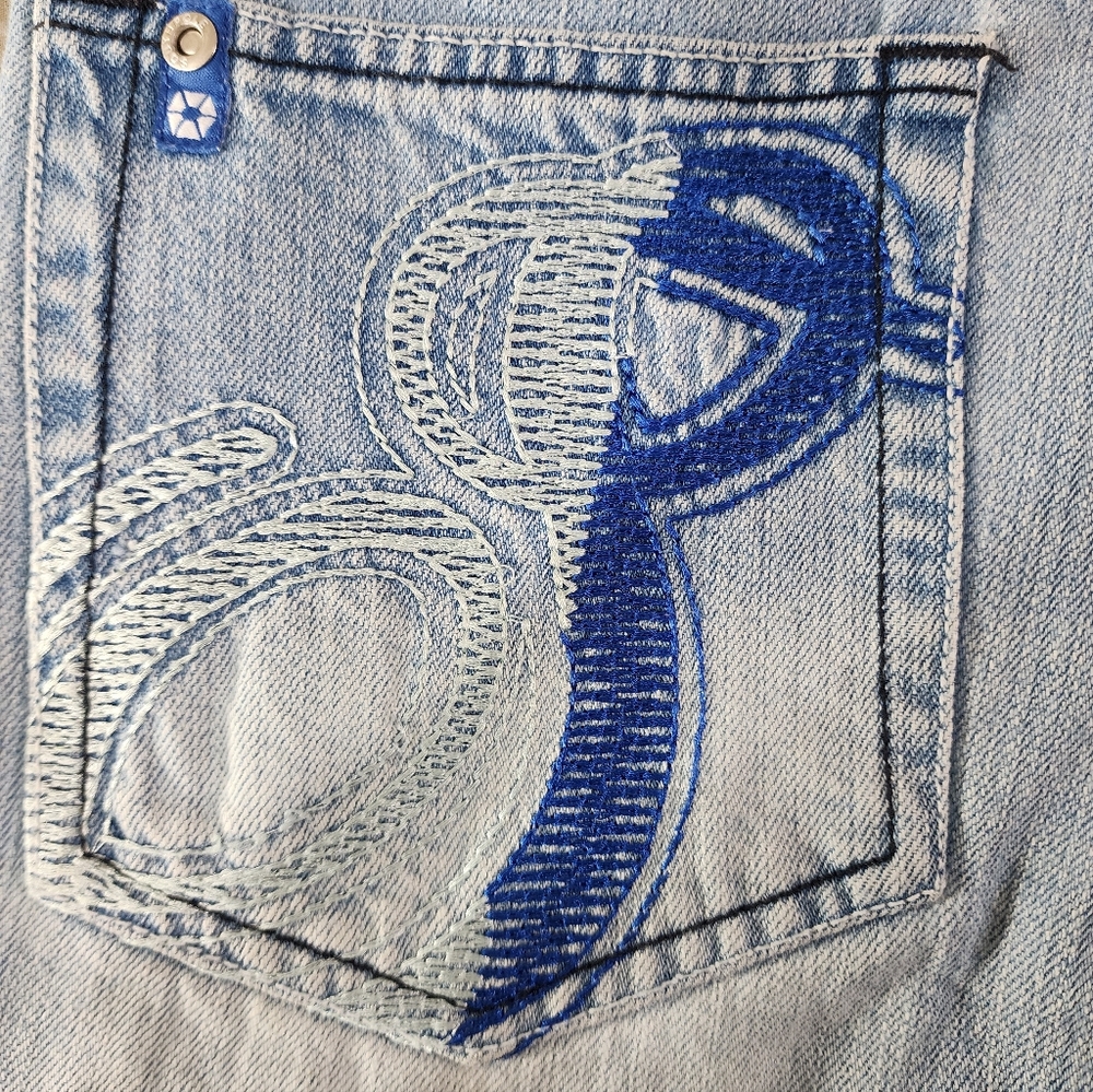 Vintage Y2K South Pole Light Blue Denim Shorts Boy's 10 - Picture 5 of 7